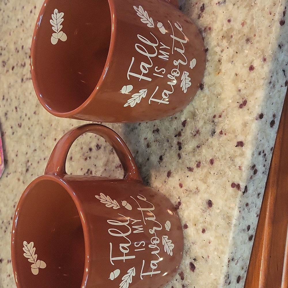 Set of 2 fall mugs